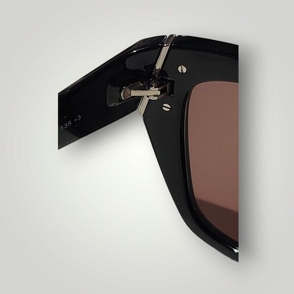 Balenciaga Sunglasses Cat Eye Black Frame White Logo On Arms - Picture 8 of 11